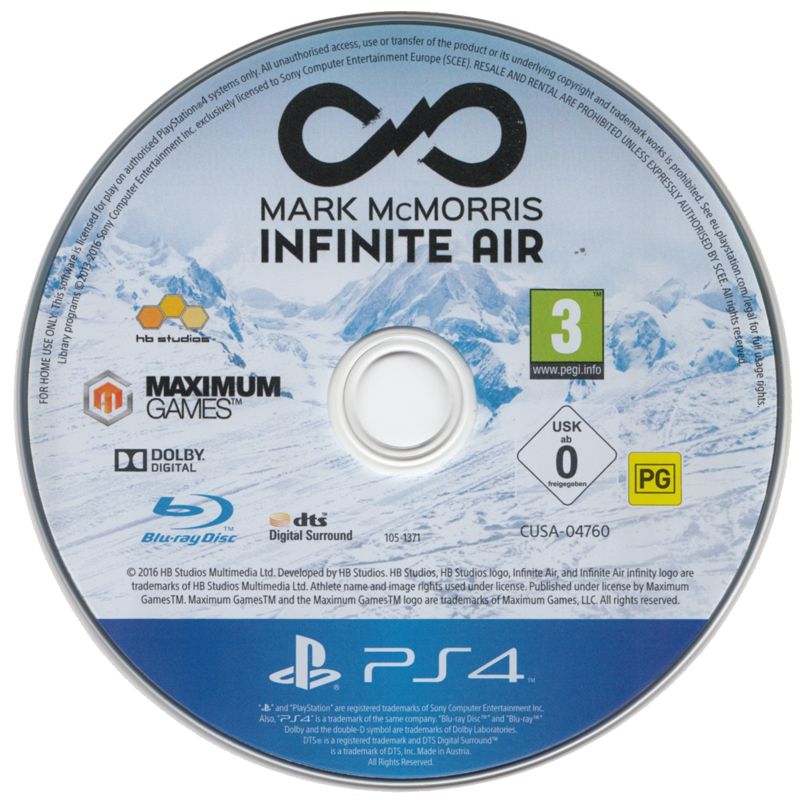 Media for Infinite Air with Mark McMorris (PlayStation 4)