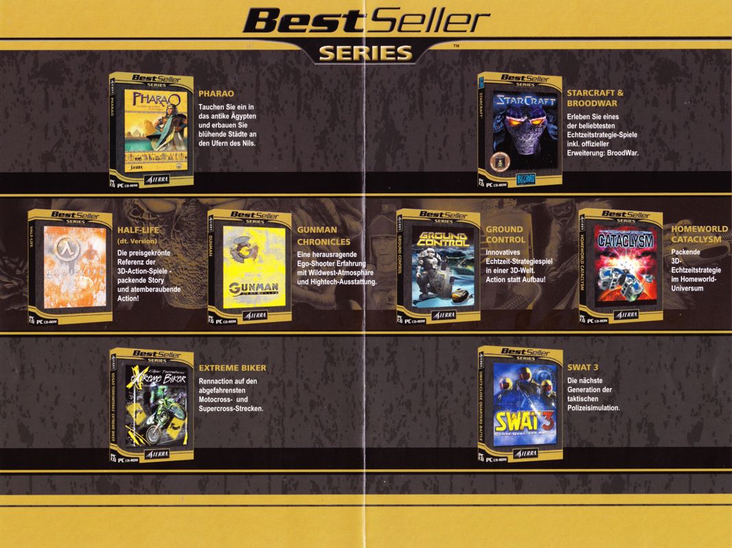 Advertisement for Half-Life (Windows) (BestSeller Series release (2001)): Full - Inside
