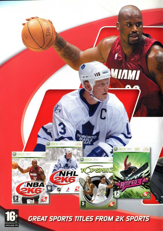 Inside Cover for NBA 2K6 (Xbox 360): Left