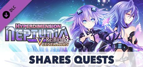 Front Cover for Hyperdimension Neptunia Re;Birth3 V Generation: Shares Quests (Windows) (Steam release)
