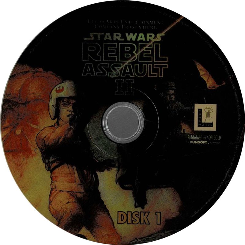 Media for Star Wars: Rebel Assault II - The Hidden Empire (DOS and Windows) (1st German release (Game=English/Manuals=German)): Disc 1