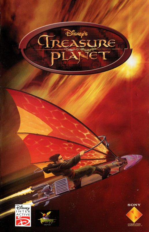 Manual for Disney's Treasure Planet (PlayStation 2): Front