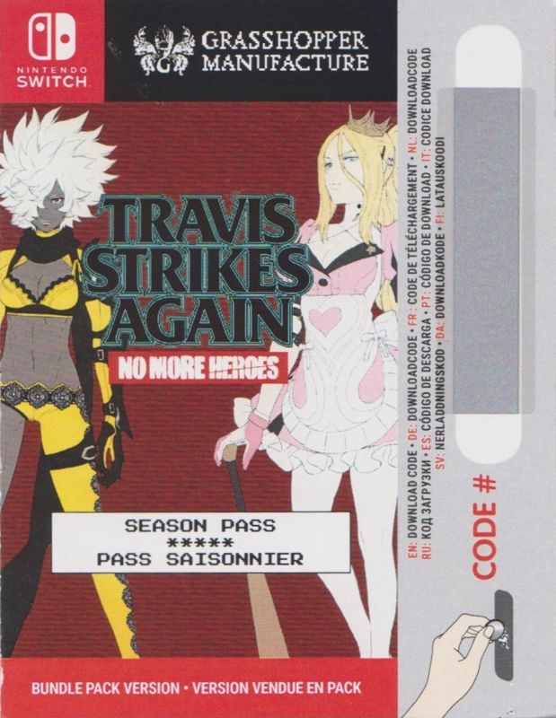 Other for Travis Strikes Again: No More Heroes - Digital Bundle (Nintendo Switch): DLC Booklet - Front
