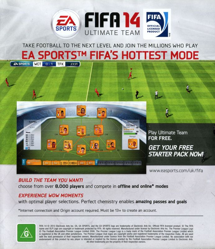 Inside Cover for FIFA 14 (PlayStation 3): Right