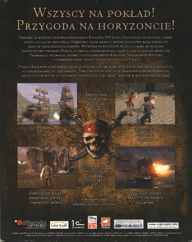 Back Cover for Pirates of the Caribbean (Windows)