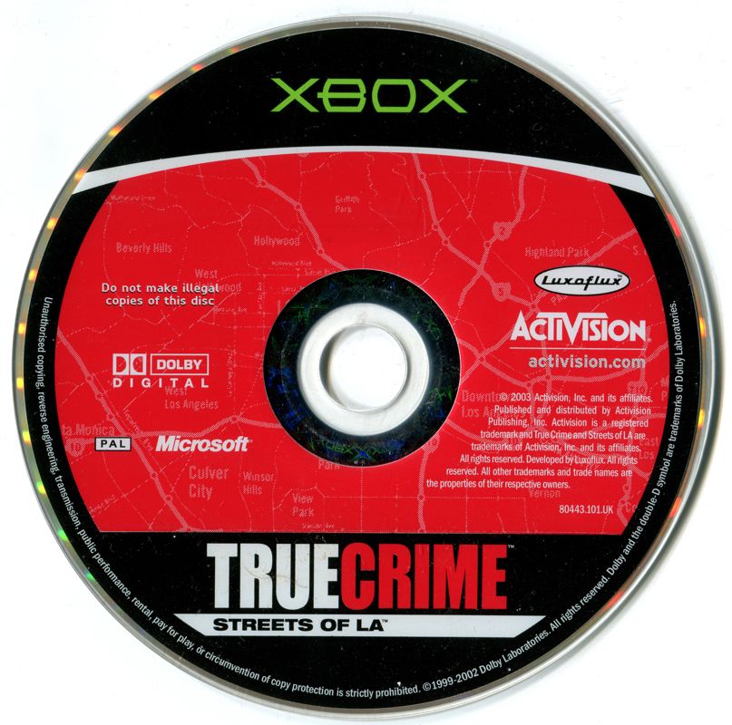 True Crime: Streets of LA cover or packaging material - MobyGames