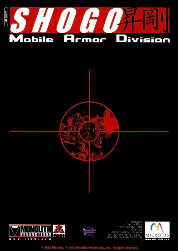 Manual for Shogo: Mobile Armor Division (Windows): Back