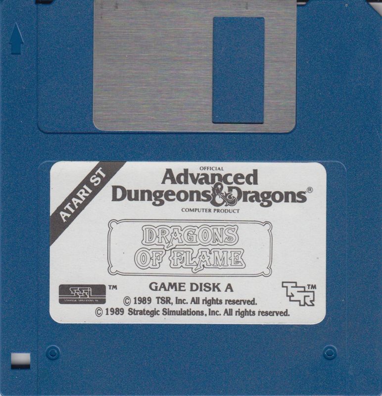 Media for Dragons of Flame (Atari ST): Disk A