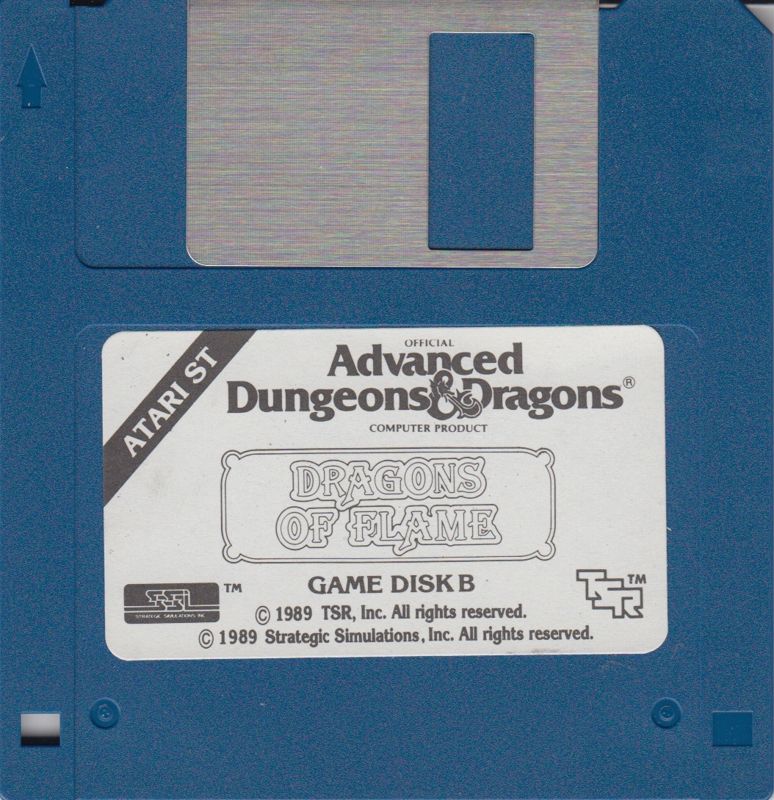 Media for Dragons of Flame (Atari ST): Disk B
