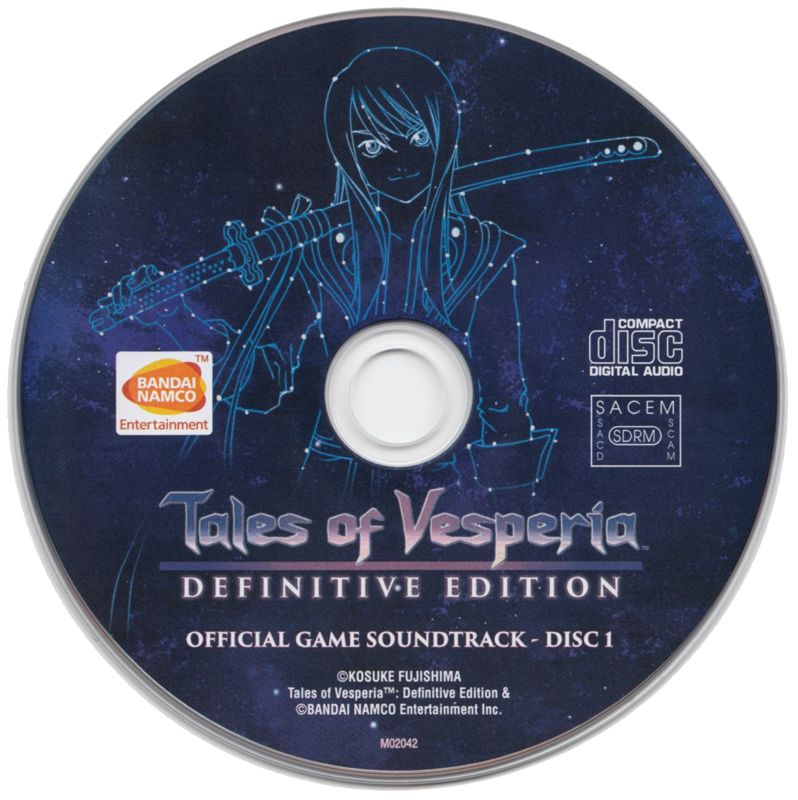 Soundtrack for Tales of Vesperia: Definitive Edition (Premium Edition) (PlayStation 4): CD 1