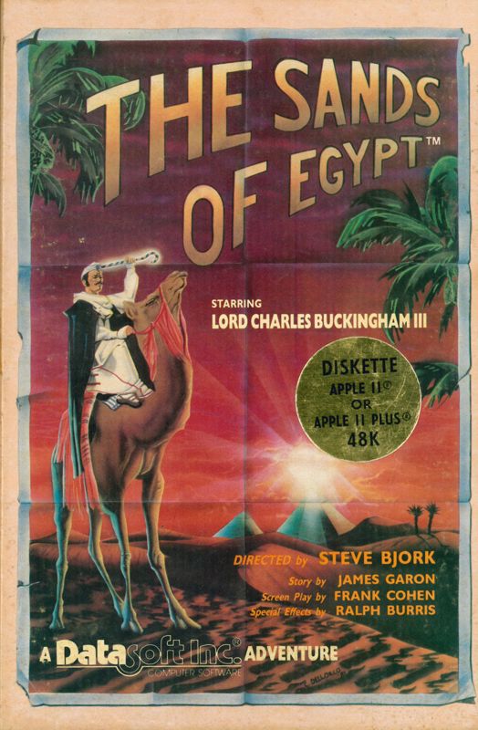 Front Cover for The Sands of Egypt (Apple II)