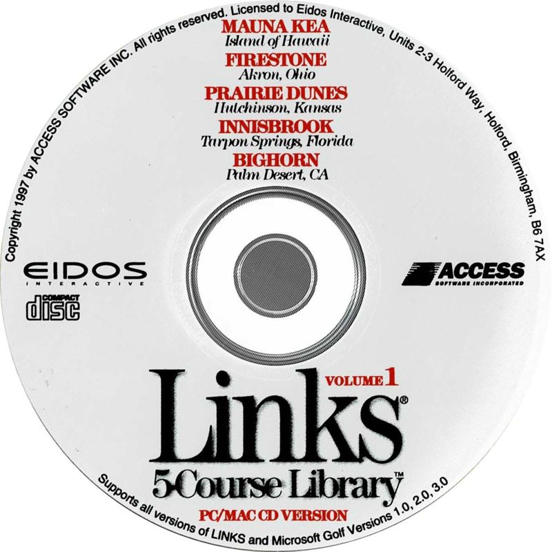 Media for Links: 5-Course Library - Volume 1 (DOS and Macintosh and Windows) (Eidos Interactive release)