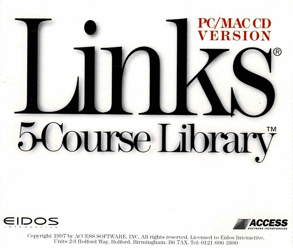 Other for Links: 5-Course Library - Volume 1 (DOS and Macintosh and Windows) (Eidos Interactive release): Jewel Case - Back