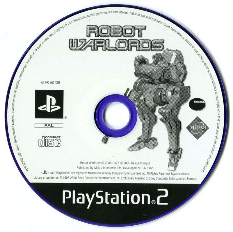 Media for Robot Warlords (PlayStation 2)