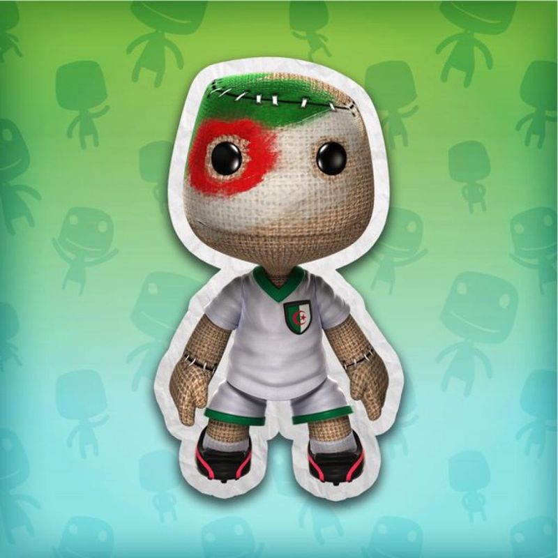 Front Cover for LittleBigPlanet: Algeria Football Fan Costume (PS Vita and PlayStation 3 and PlayStation 4) (download release)