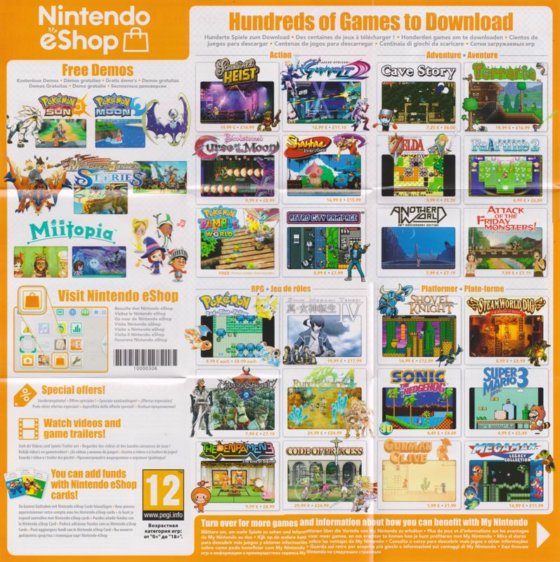 Advertisement for Mario & Luigi: Bowser's Inside Story + Bowser Jr's Journey (Nintendo 3DS): Nintendo e-Shop - Side 2