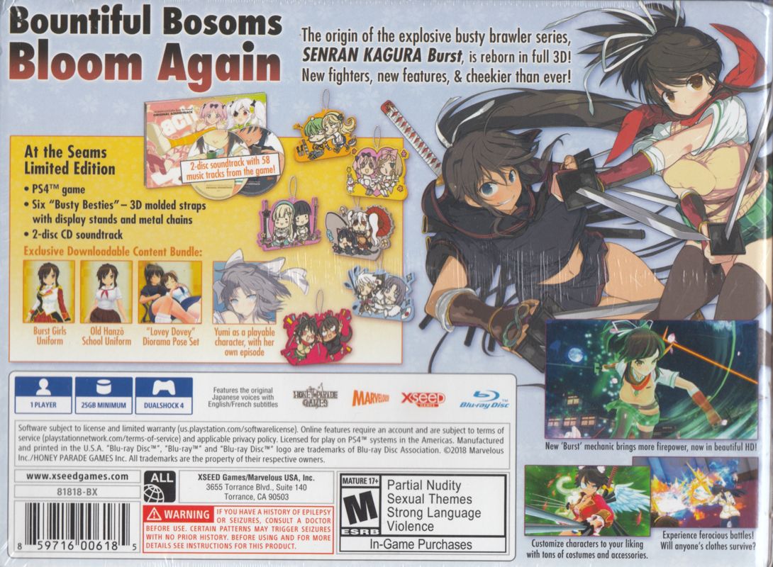 Senran Kagura Burst cover or packaging material - MobyGames