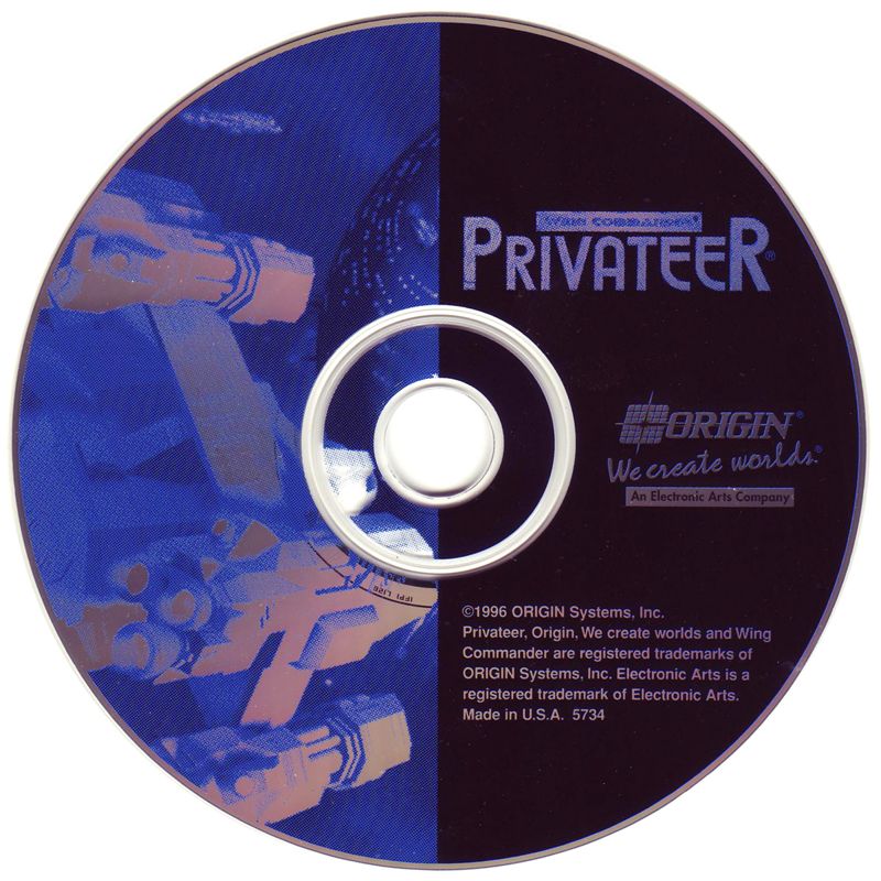 Media for Wing Commander: Privateer - CD-ROM Edition (DOS) (EA CD-ROM Classics (Gold Edition) release)