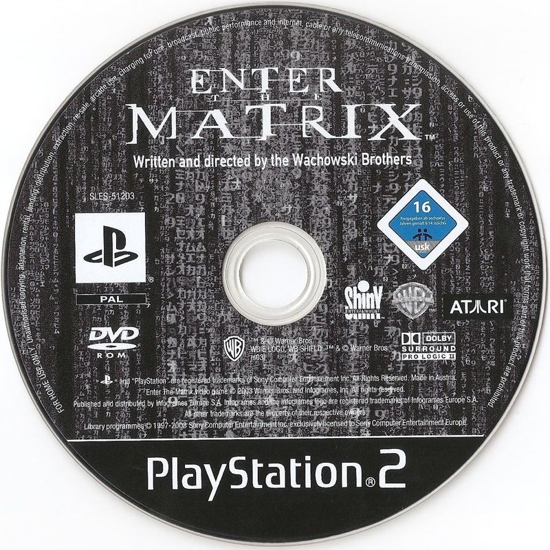 Media for Enter the Matrix (PlayStation 2)