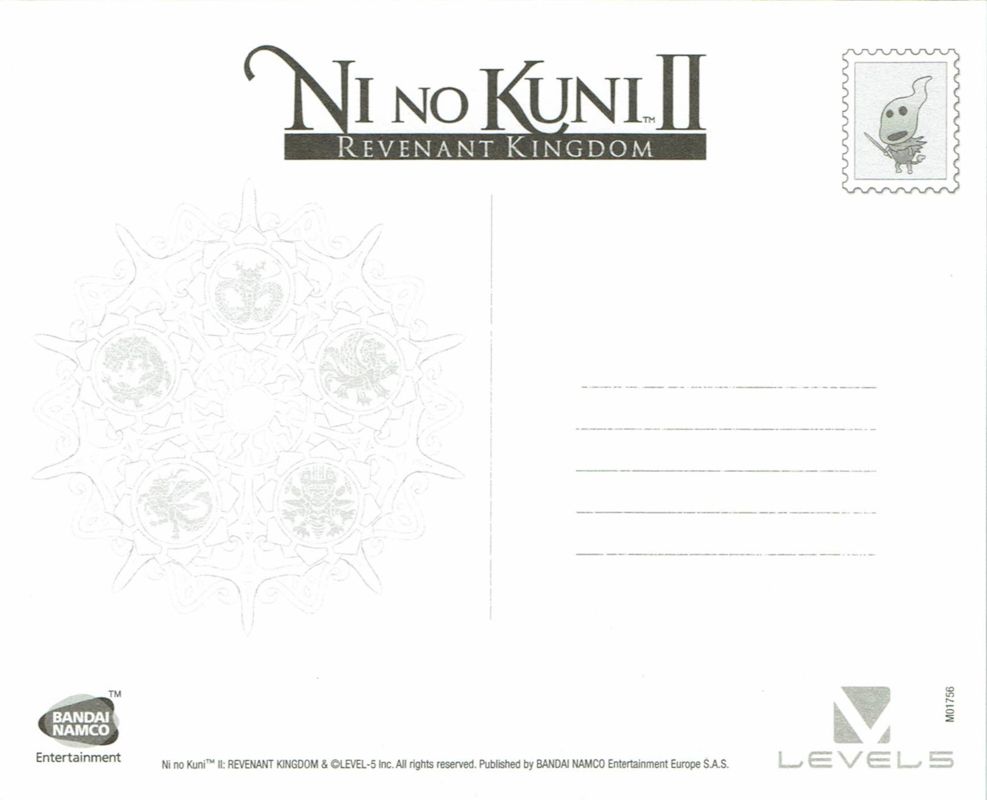 Extras for Ni no Kuni II: Revenant Kingdom (PlayStation 4): Postcard 2 - Back