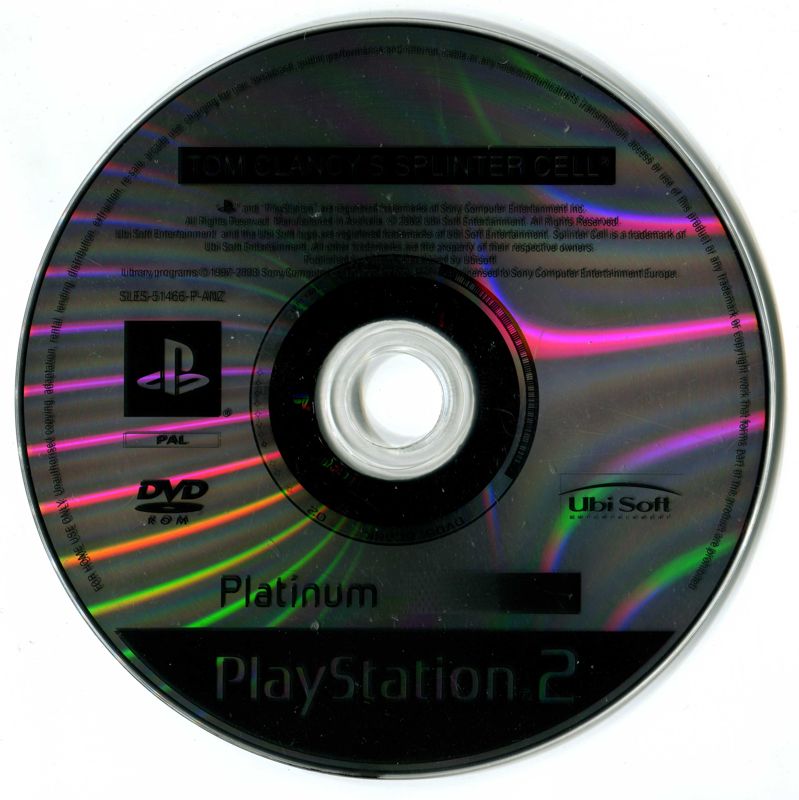 Media for Tom Clancy's Splinter Cell (PlayStation 2) (Platinum release)