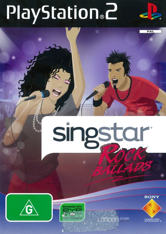 Front Cover for SingStar: Rock Ballads (PlayStation 2) (Bundled release)