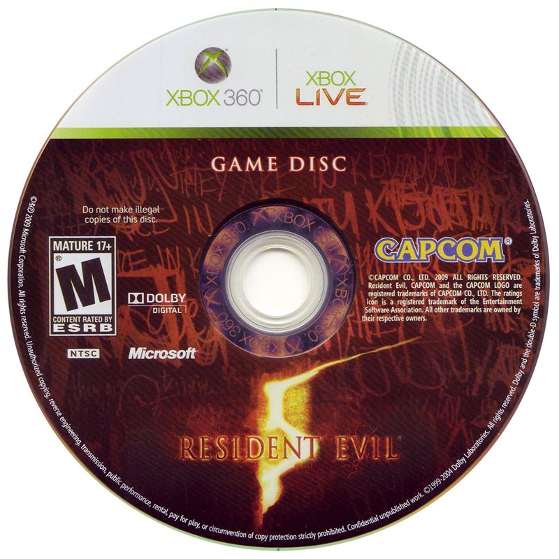 Media for Resident Evil 5 (Xbox 360)