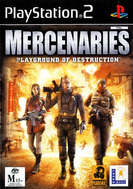 Front Cover for Mercenaries: Playground of Destruction (PlayStation 2)