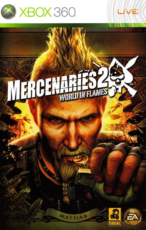 Manual for Mercenaries 2: World in Flames (Xbox 360): Front