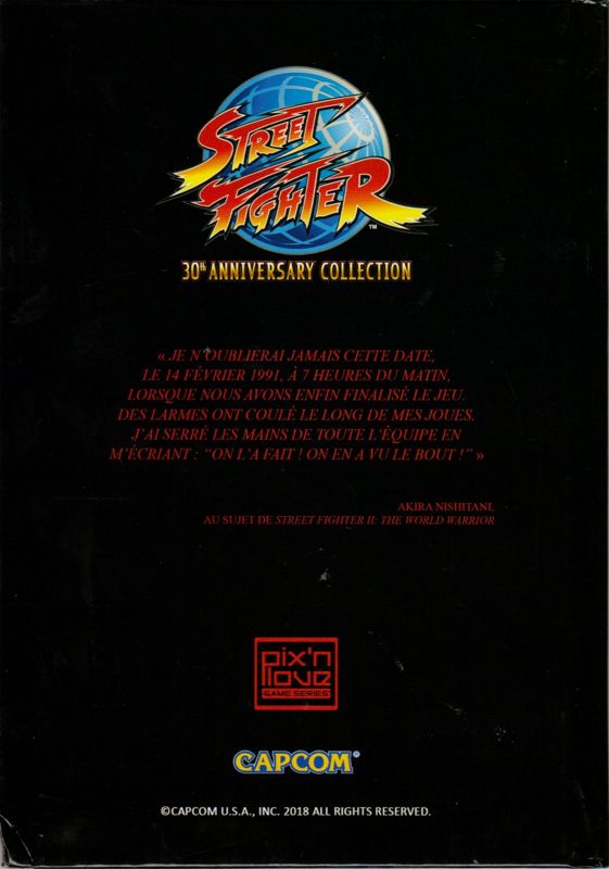 Extras for Street Fighter: 30th Anniversary Collection (Collector's Edition) (PlayStation 4): Art Book - Back