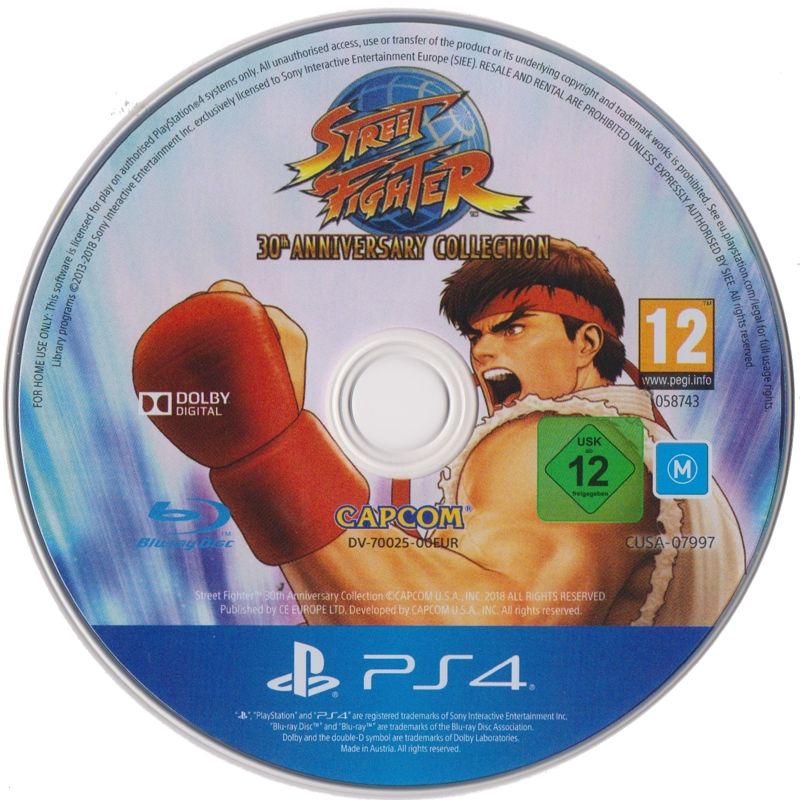 Media for Street Fighter: 30th Anniversary Collection (PlayStation 4)