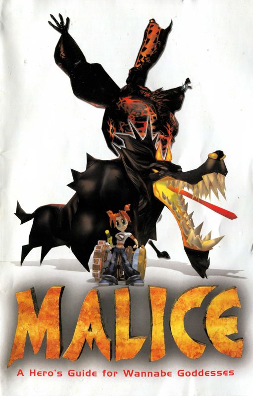 Manual for Malice (PlayStation 2): Front