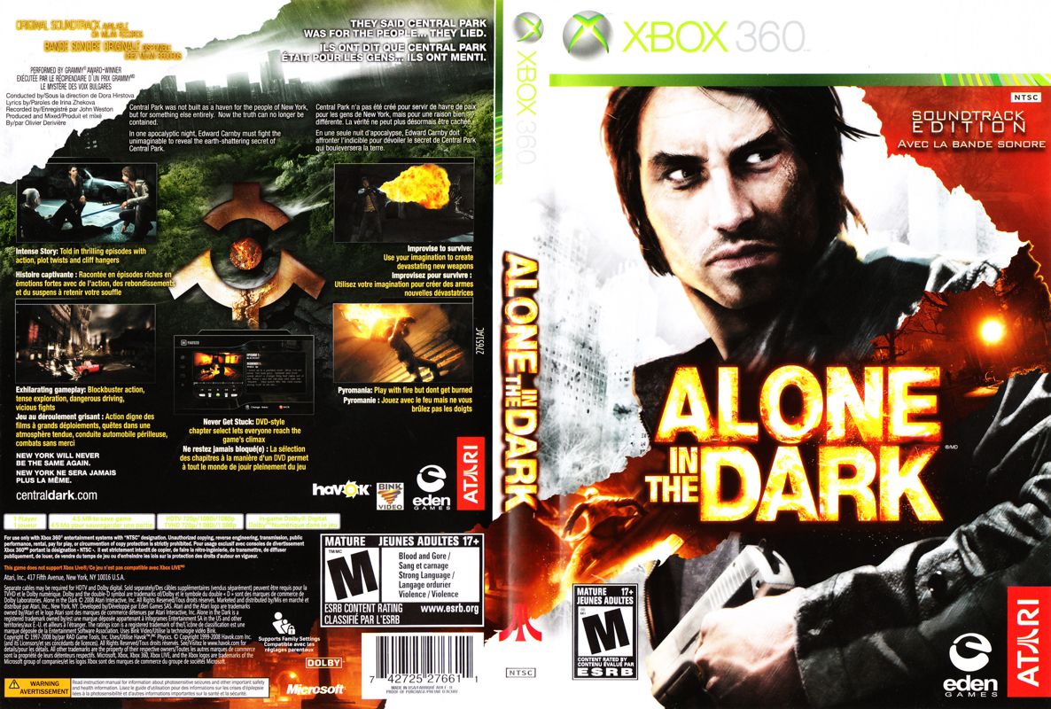 Alone in the dark xbox. Alone in the Dark (Xbox 360). Alone Dark Xbox lt.