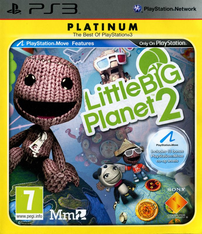 Front Cover for LittleBigPlanet 2 (PlayStation 3) (Platinum release)