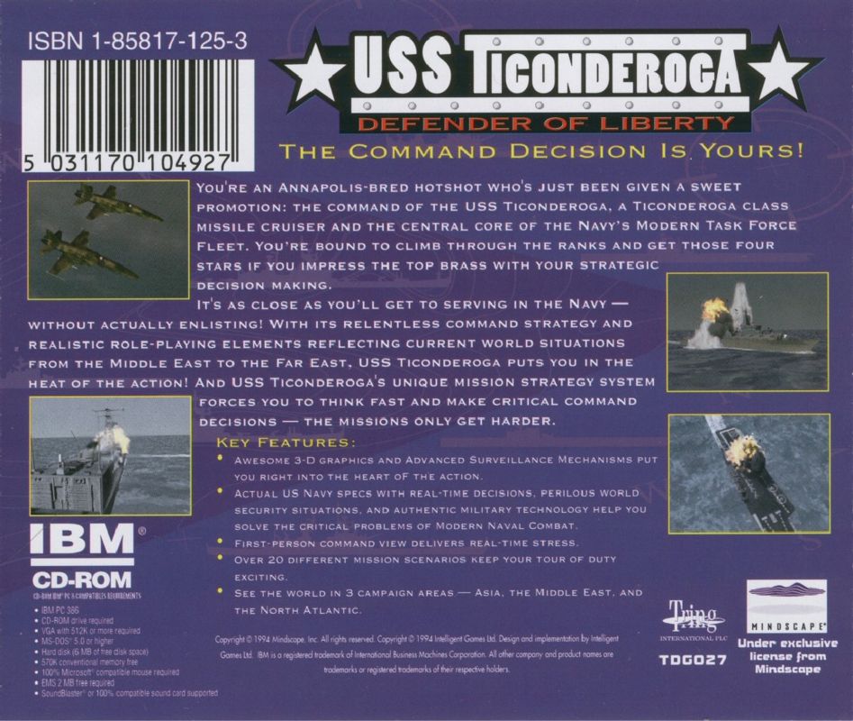 USS Ticonderoga Life and Death on the High Seas cover or packaging