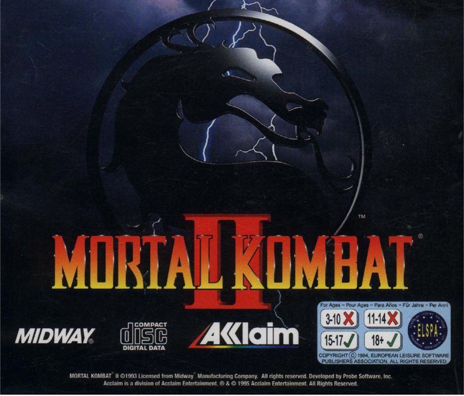 Mortal Kombat II cover or packaging material - MobyGames