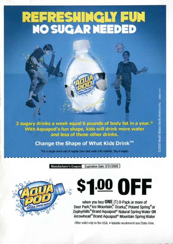 Advertisement for Active Life: Outdoor Challenge (Wii): Back