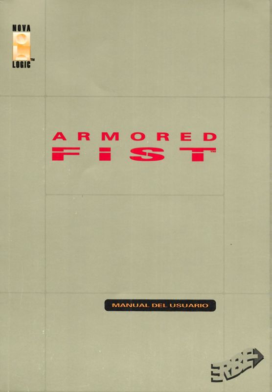 Manual for Armored Fist (DOS) (CD Rom Tank box release): Front