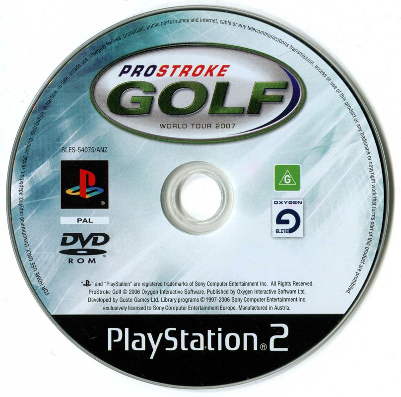 Media for ProStroke Golf: World Tour 2007 (PlayStation 2)