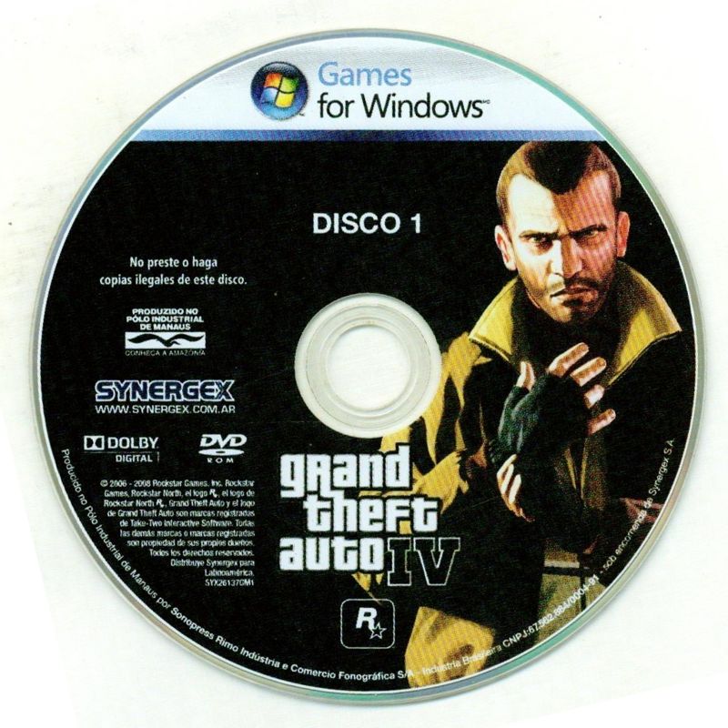 Grand Theft Auto IV cover or packaging material - MobyGames