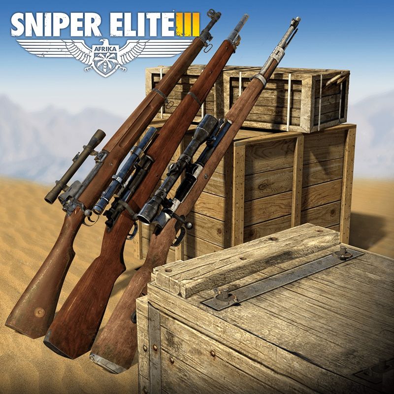 Front Cover for Sniper Elite III: Afrika - Sniper Rifles (PlayStation 4) (download release)