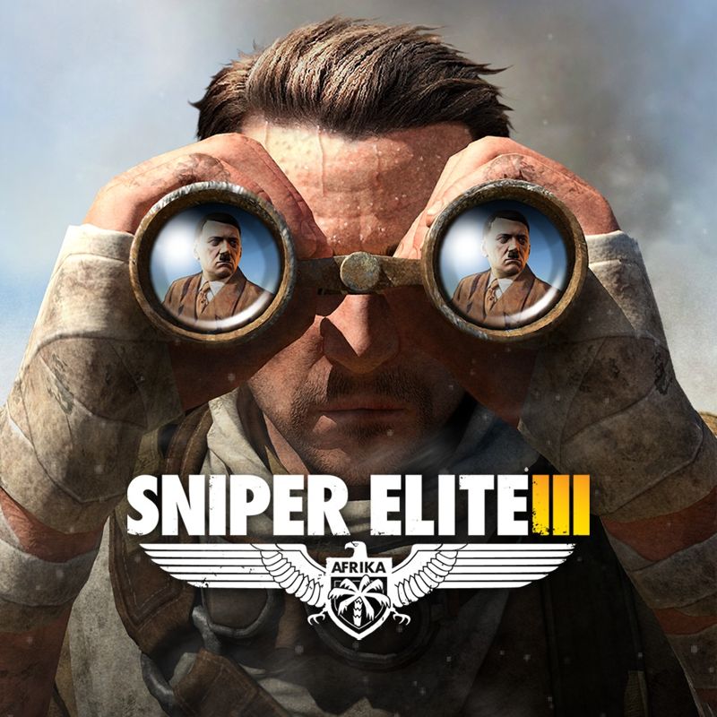 Front Cover for Sniper Elite III: Afrika - Target Hitler: Hunt the Grey Wolf (PlayStation 3 and PlayStation 4) (download release)
