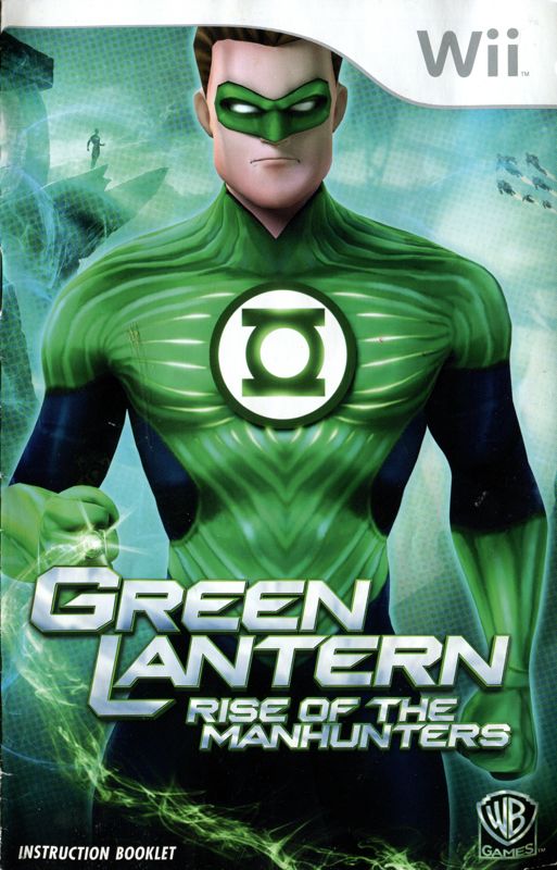 Manual for Green Lantern: Rise of the Manhunters (Wii): Front