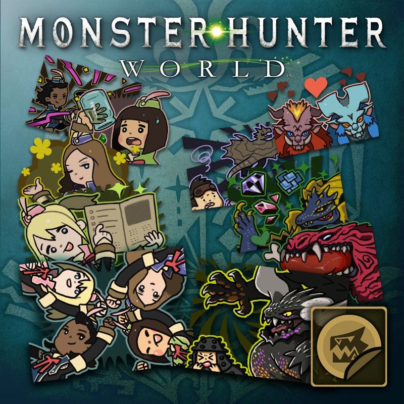 Front Cover for Monster Hunter: World - Additional Sticker Set Bundle 3 (PlayStation 4) (download release)