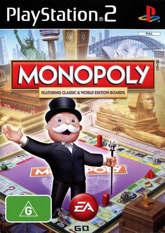 Front Cover for Monopoly featuring Classic & World Edition Boards (PlayStation 2)