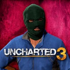 Front Cover for Uncharted 3: Drake's Deception - Ski Mask (Custom Hero/Villain) (PlayStation 3) (download release)