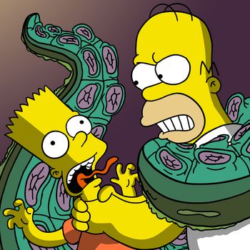 Front Cover for The Simpsons: Tapped Out (iPad and iPhone): Treehouse of Horror 2015