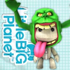 Front Cover for LittleBigPlanet: Ghostbusters - The Video Game: Slimer Costume (PS Vita and PlayStation 3 and PlayStation 4) (download release)
