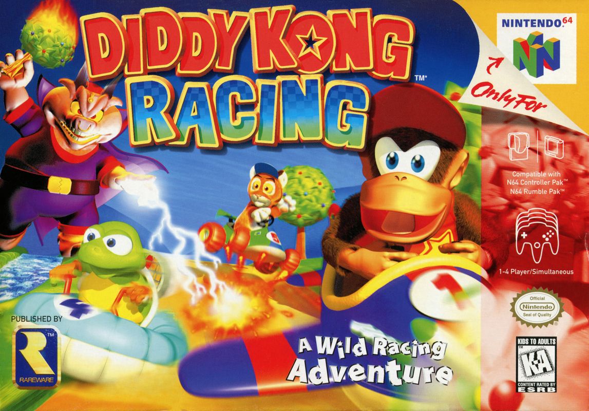 Front Cover for Diddy Kong Racing (Nintendo 64)