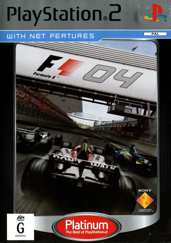 Front Cover for Formula One 04 (PlayStation 2) (Platinum release)
